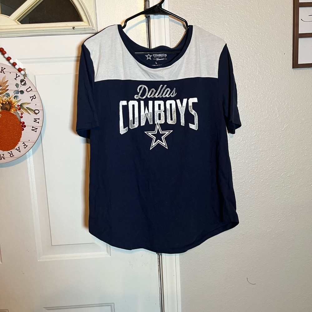 Dallas Cowboys Women's Box Score Yoke‎ Tee